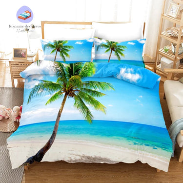 Housse de Couette Palmier Plage